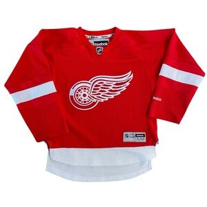 Reebok Detroit Red Wings Premier NHL Hockey Jersey Youth Size S/M